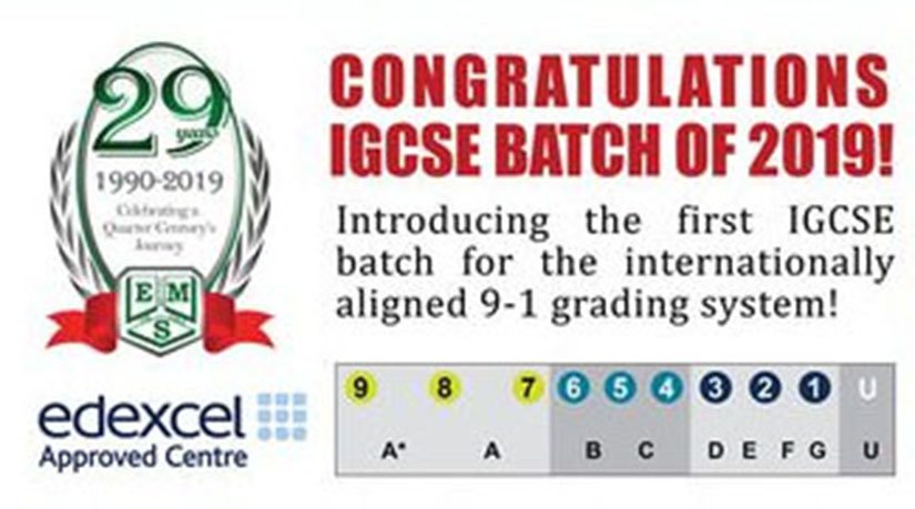 EMS students excel in IGCSE 2019 Results. August 2019 – EMS High School